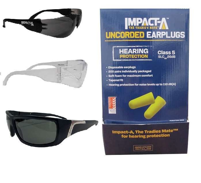 SAFETY GLASSES / EAR PLUGS (4)